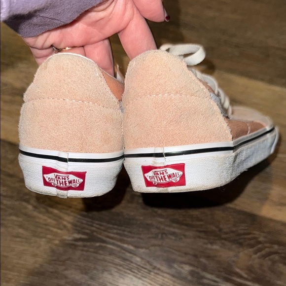 Vans Peach and White Sneakers - Picture 4 of 6